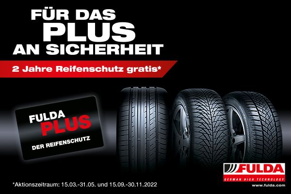 2 Jahre Reifenschutz gratis!* 2 Jahre Reifenschutz gratis!*
